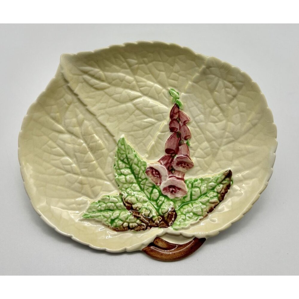 Vintage Carlton Ware Australian Design Foxglove Trinket Candy Dish, Hand Painted